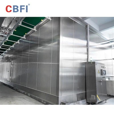 Neue Technologie Chicken IQF Spiral Gefrierschrank Schnellgefriermaschine
