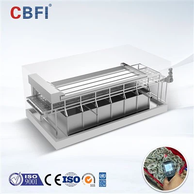 Salzwasser-Schnellgefriermaschine für die Verarbeitung von ecuadorianischen Meeresfrüchten