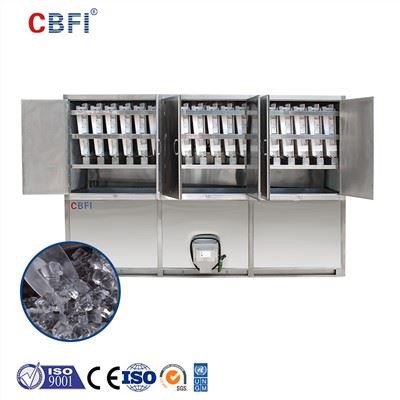 5 Tonnen große Edelstahl direkt Kühlung Würfel Eismaschine