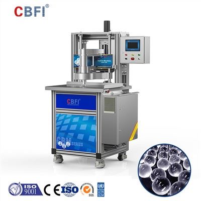 CBFI High-End-Edelstahl-Eismaschine mit transparenten Kugeln